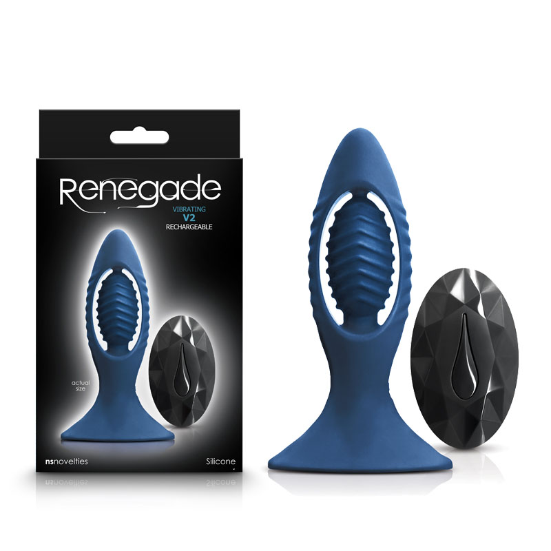 Renegade V2 Vibrating Anal Toy - Blue